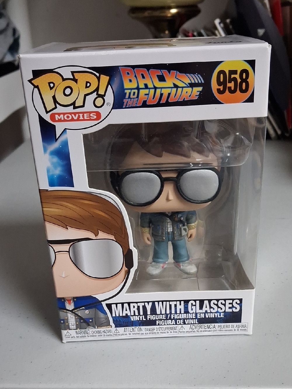 Funko Marty With Glasses Vinyl Figure - Blue, Silver, Black